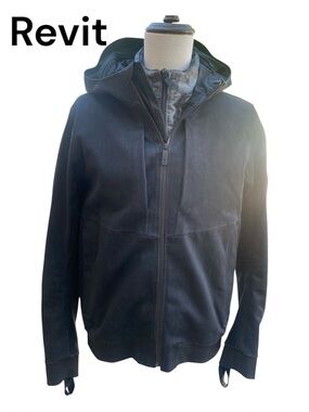 REV’IT! Stealth 2 Hoody XXL Black Motorcycle Jacket CE Armor Waterproof 3-in-1